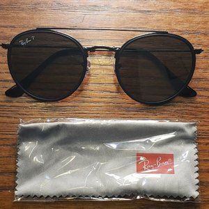 Ray-Ban Double Bridge Round Aviator Sunglasses